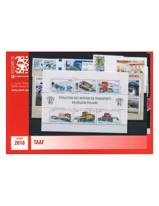 n° 552/577 -  Timbre TAAF Année complète (2010)