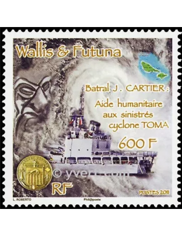 n° 747 -  Timbre Wallis et Futuna Poste 2