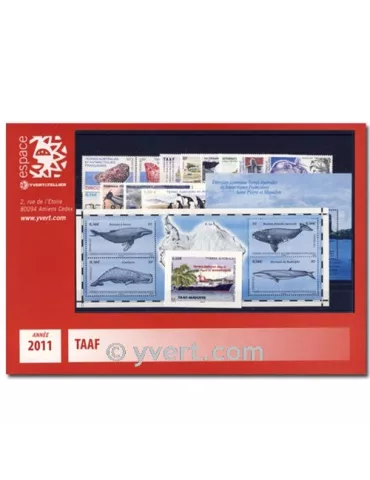 n° 578/601 -  Timbre TAAF Année complète (2011)