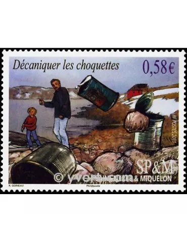 n° 1008 -  Timbre Saint-Pierre et Miquelon Poste 2