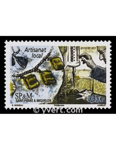 n° 1006 -  Timbre Saint-Pierre et Miquelon Poste 2