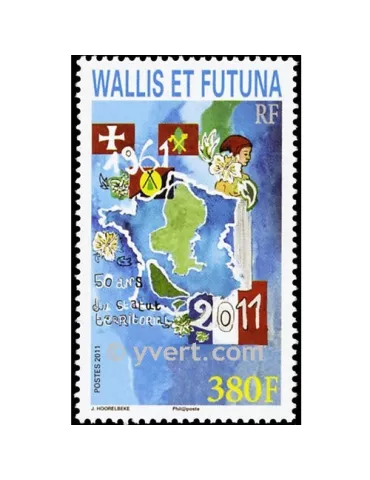 n° 754 -  Timbre Wallis et Futuna Poste 2
