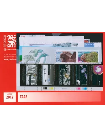 n° 602/640 -  Timbre TAAF Année complète (2012)