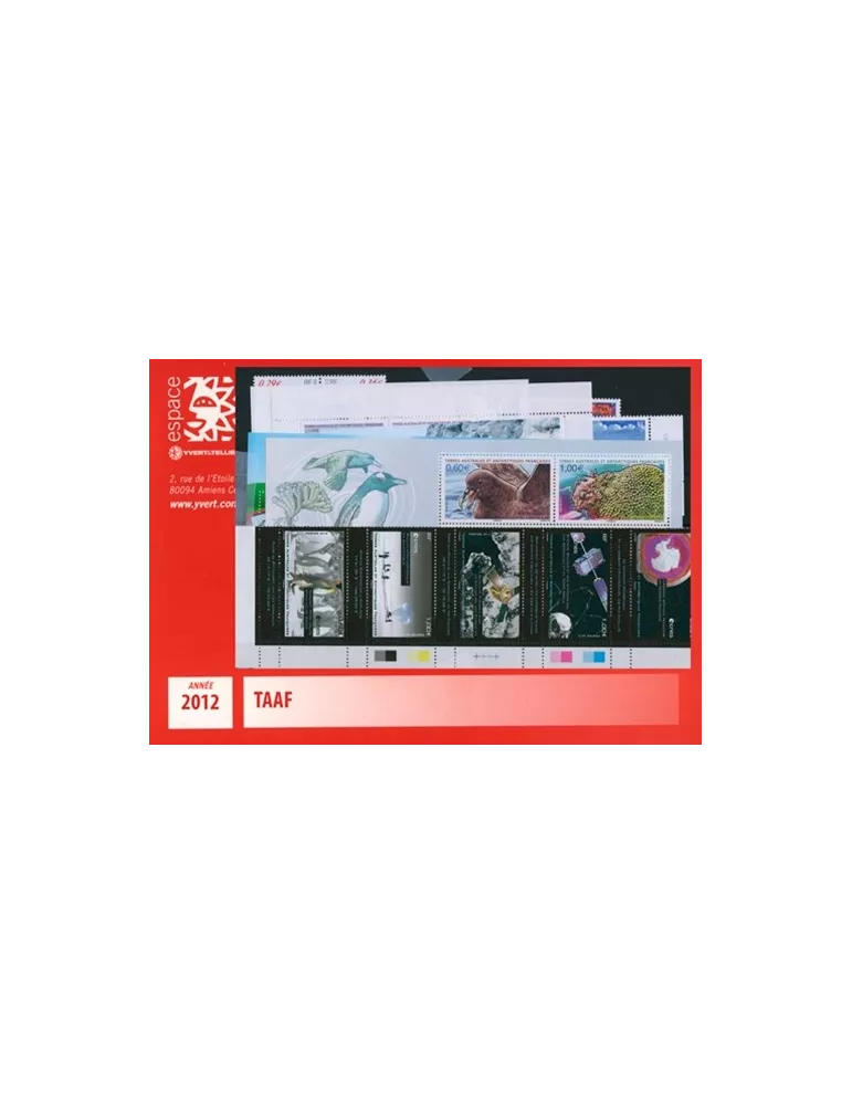 n° 602/640 -  Timbre TAAF Année complète (2012)
