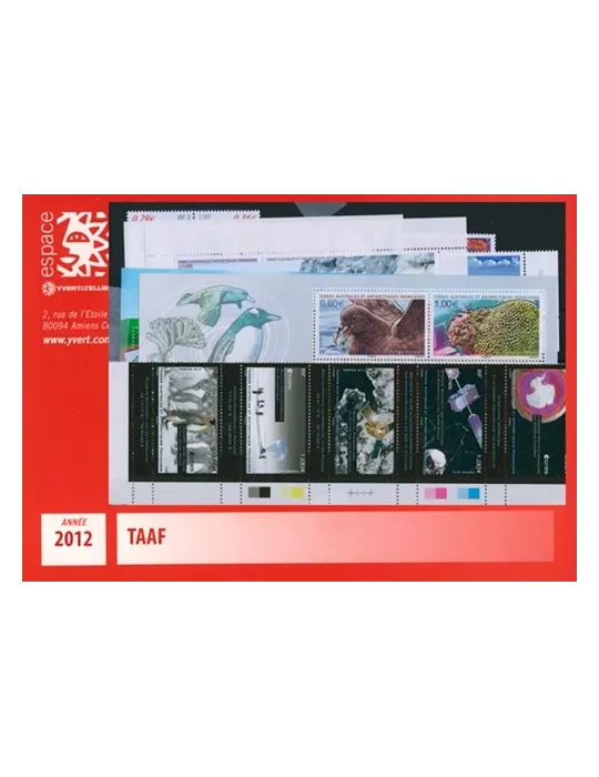 n° 602/640 -  Timbre TAAF Année complète (2012)