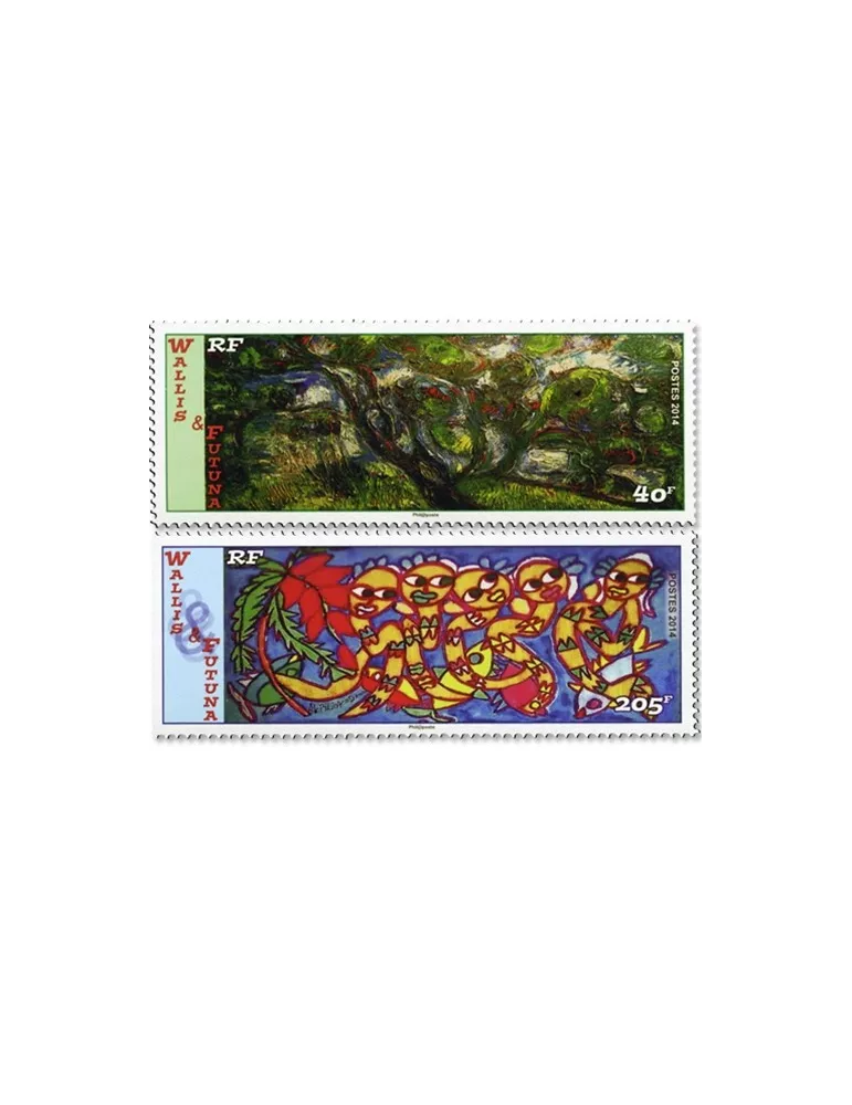 n° 826/827 - Timbre Wallis et Futuna Poste