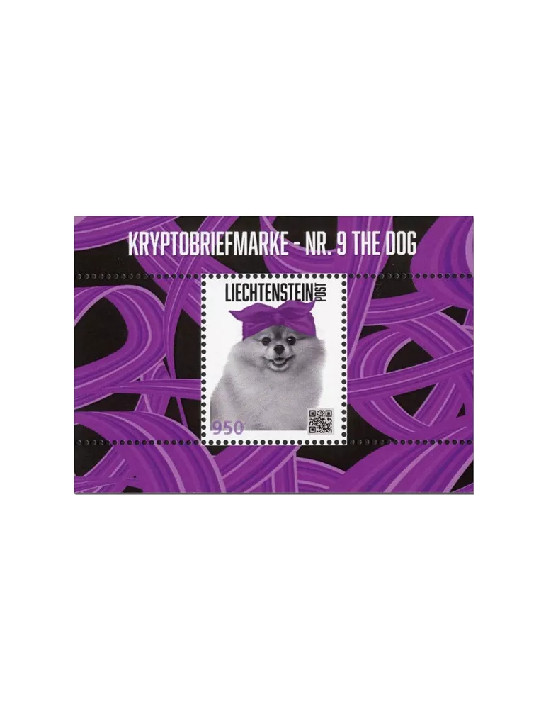 n° F12 - Timbre LIECHTENSTEIN Timbres Crypto