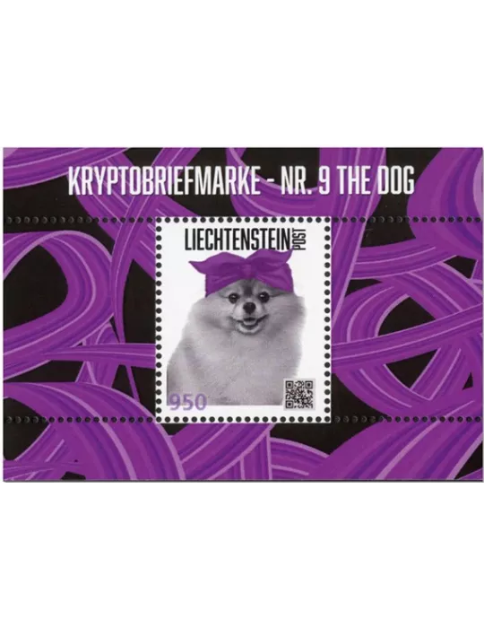 n° F12 - Timbre LIECHTENSTEIN Timbres Crypto