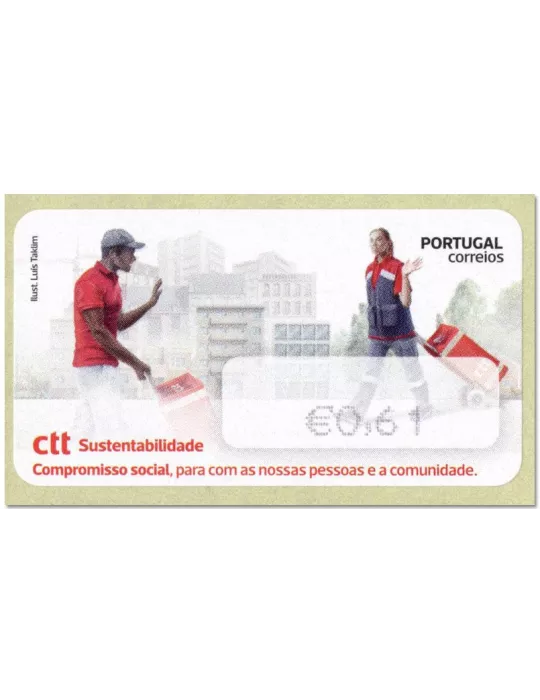 n° 258 - Timbre PORTUGAL Timbres de distributeurs