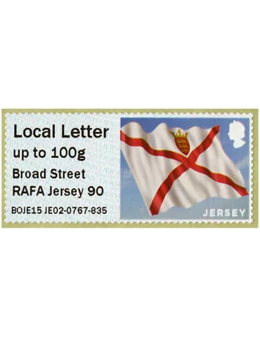 n° 9 - Timbre JERSEY Timbres de distributeurs