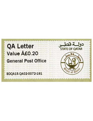 n° 3 - Timbre QATAR Timbres de distributeurs