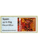 n° 14 - Timbre GIBRALTAR Timbres de distributeurs