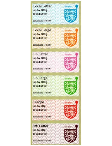 n° 16 - Timbre JERSEY Timbres de distributeurs