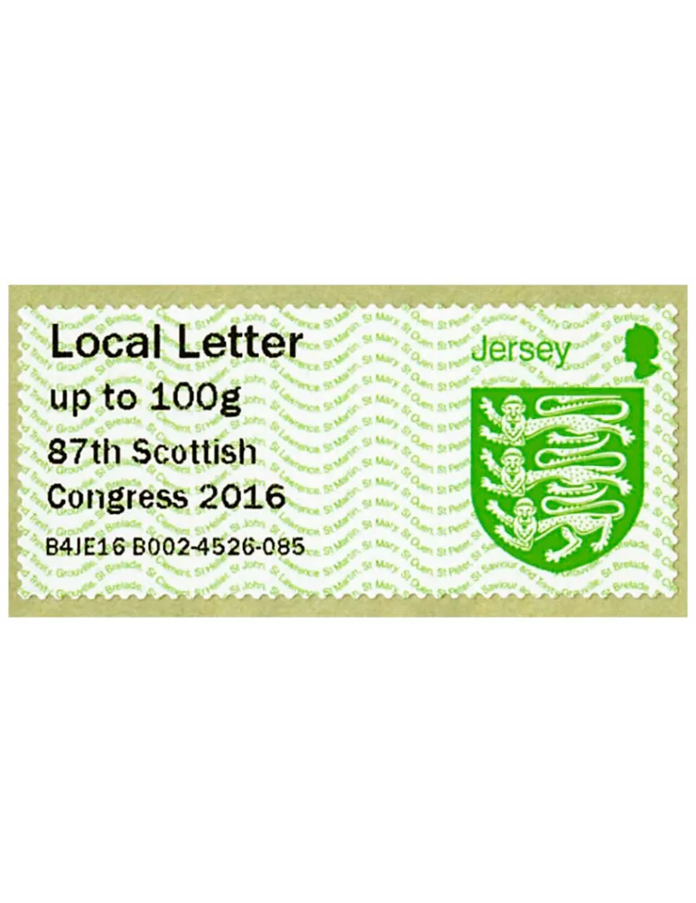 n° 24 - Timbre JERSEY Timbres de distributeurs