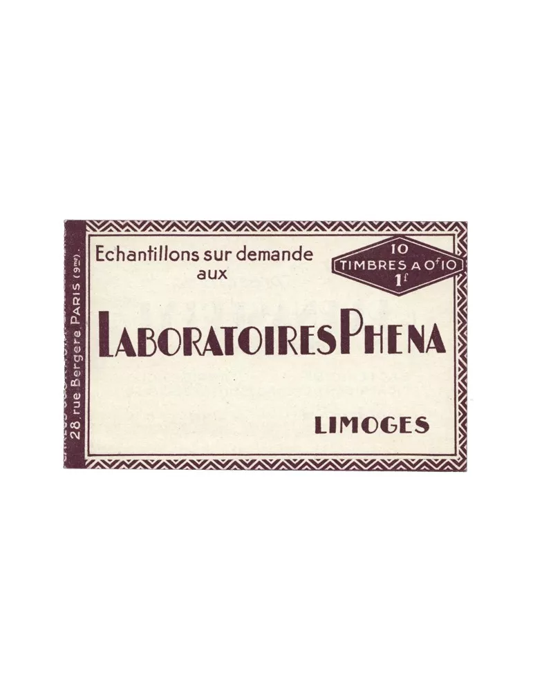 n° 188-C2 : Timbre France Carnet