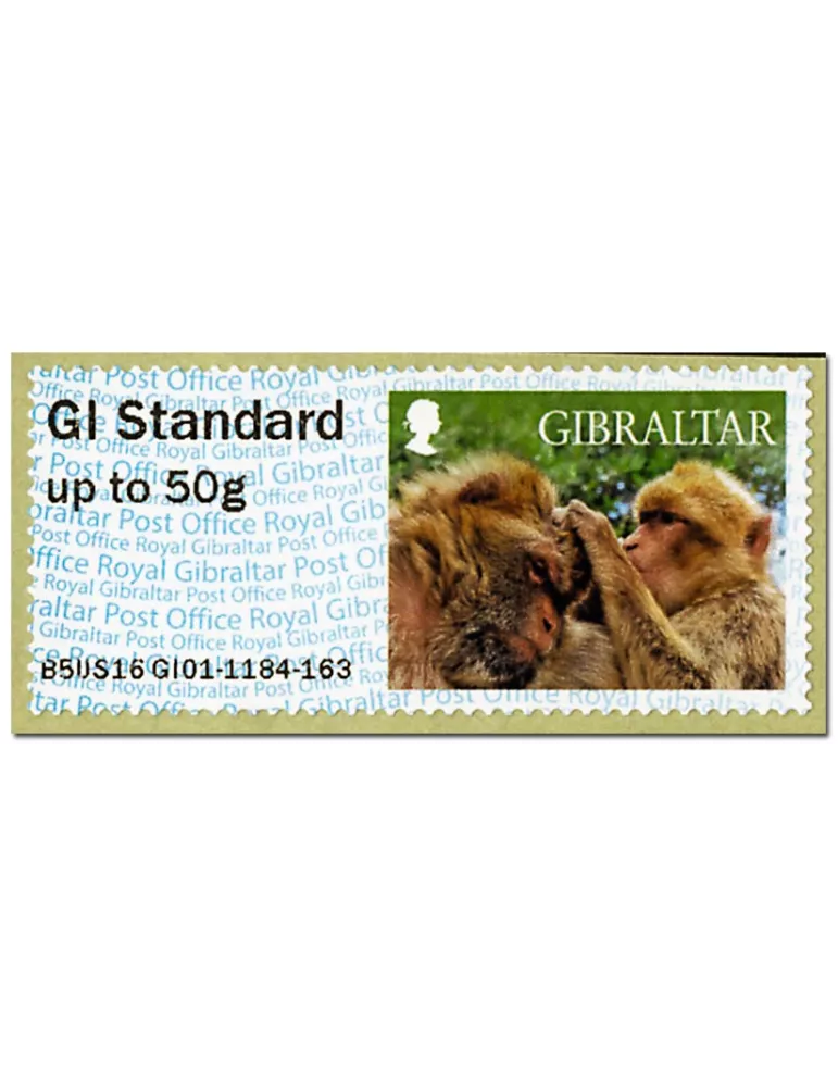 n° 18 - Timbre GIBRALTAR Timbres de distributeurs
