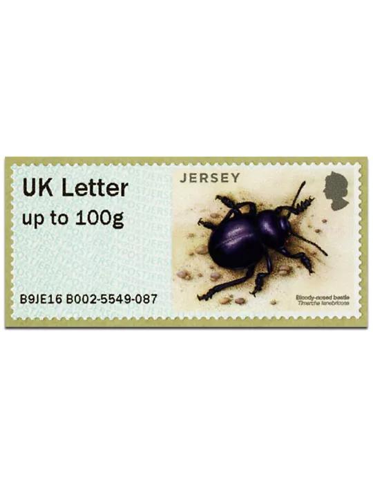 n° 43 - Timbre JERSEY Timbres de distributeurs