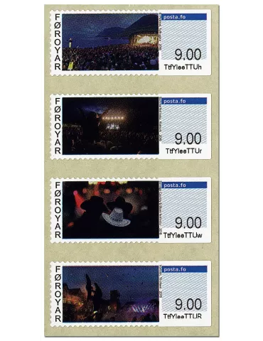 n° 33 - Timbre ILE FEROE Timbres de distributeurs