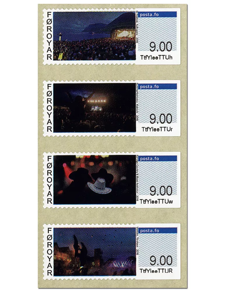n° 33 - Timbre ILE FEROE Timbres de distributeurs