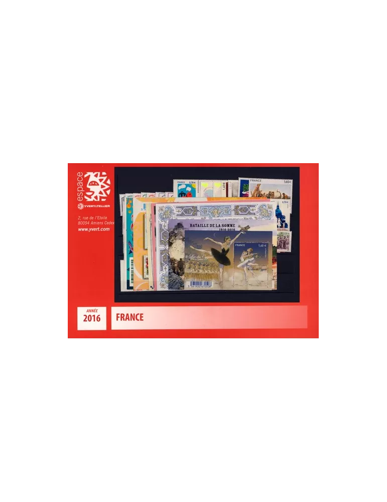 n° 5014/5115  - Timbre France Année complète  (2016)