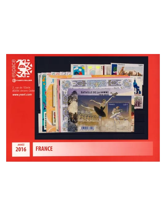 n° 5014/5115  - Timbre France Année complète  (2016)