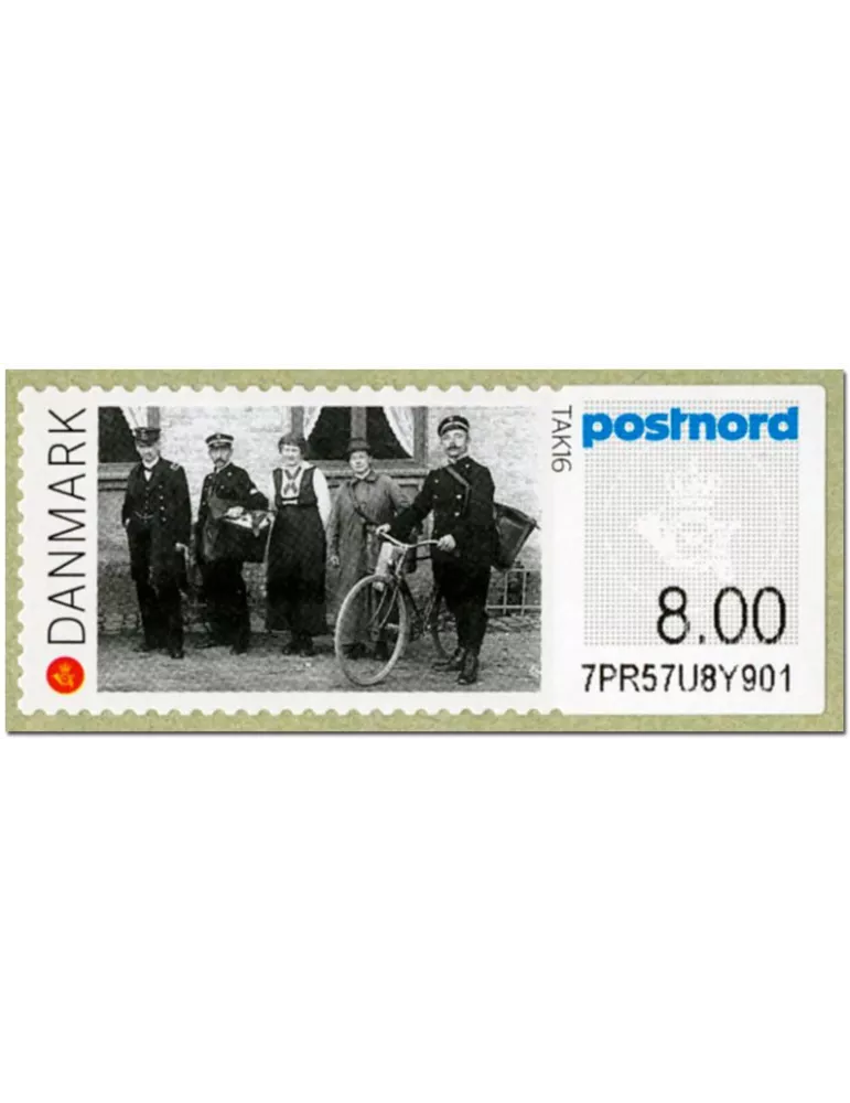 n° 121 - Timbre DANEMARK Timbres de distributeurs