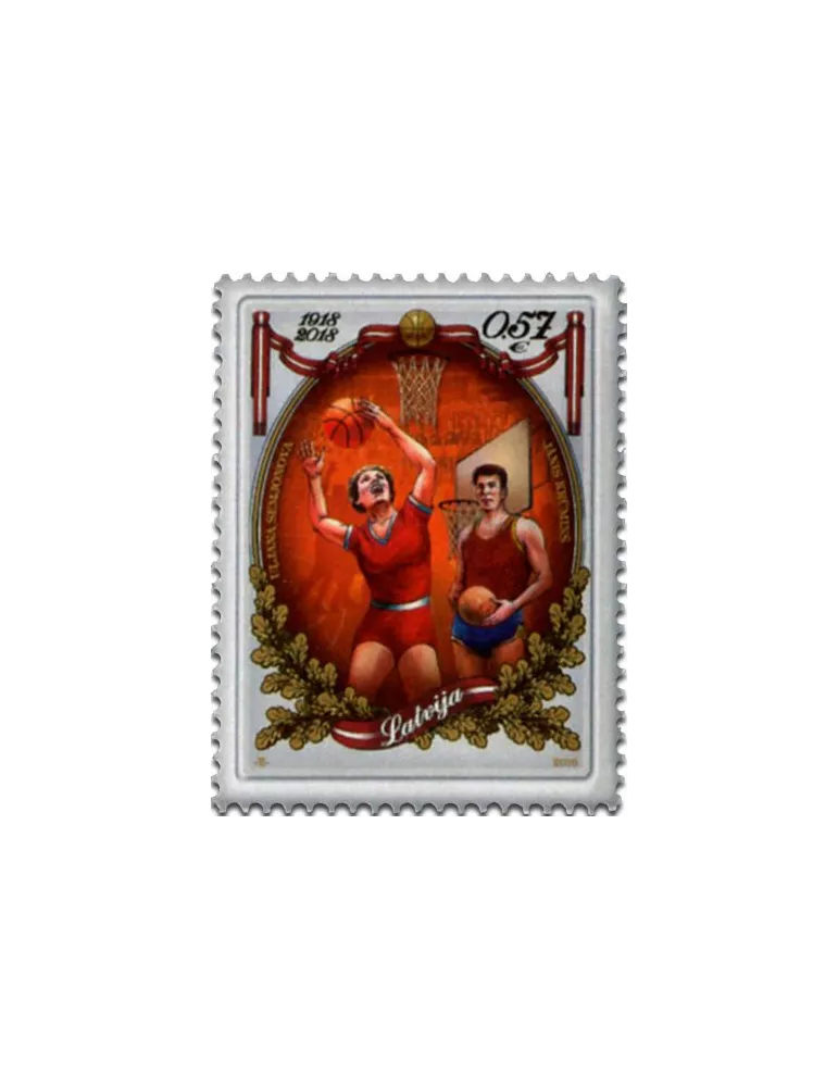 n° 972 - Timbre LETTONIE Poste
