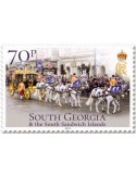 n° 798/801 - Timbre GEORGIE DU SUD Poste