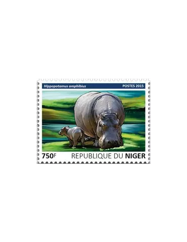 n° 3215 - Timbre NIGER Poste 2