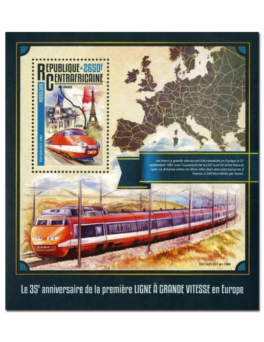 n° 952  : Timbre CENTRAFRIQUE Blocs et feuillets