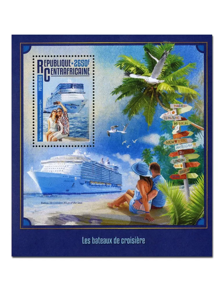 n° 964  : Timbre CENTRAFRIQUE Blocs et feuillets