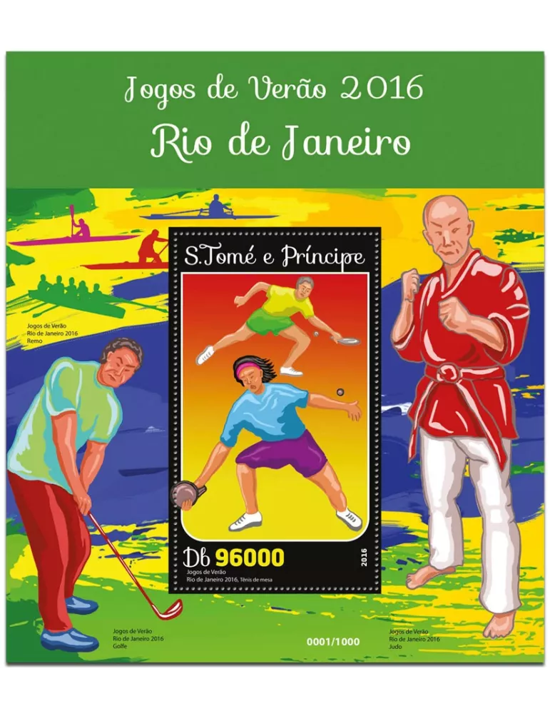 n° 936  : Timbre SAINT-THOMAS ET PRINCE Blocs et feuillets