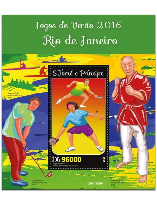 n° 936  : Timbre SAINT-THOMAS ET PRINCE Blocs et feuillets