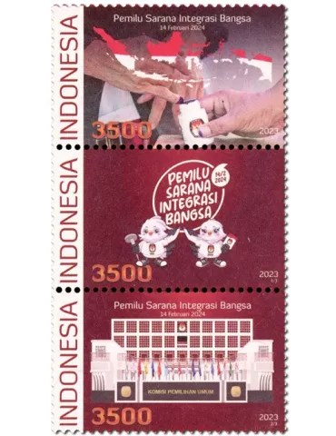 n° 3253/3255 - Timbre INDONESIE Poste