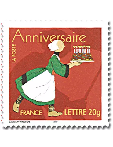 n° 52C (3778B) -  Timbre France Autoadhésifs