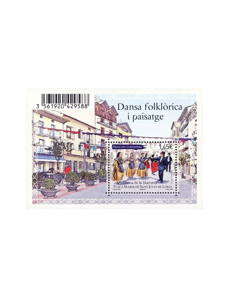 n° F727 -  Timbre Andorre Poste