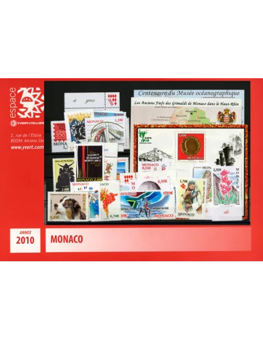 n° 2719/2756 -  Timbre Monaco Année complète (2010)