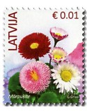 n° 977 - Timbre LETTONIE Poste