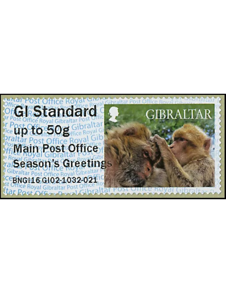 n° 34 - Timbre GIBRALTAR Timbres de distributeurs