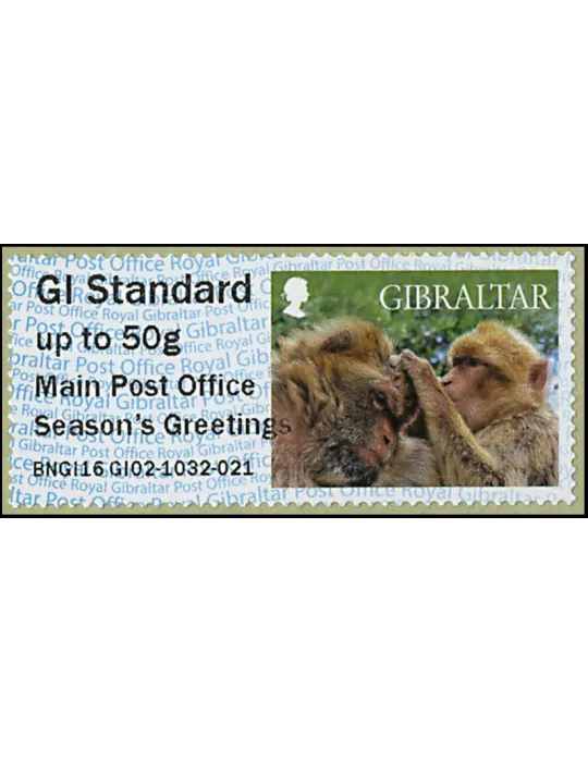 n° 34 - Timbre GIBRALTAR Timbres de distributeurs
