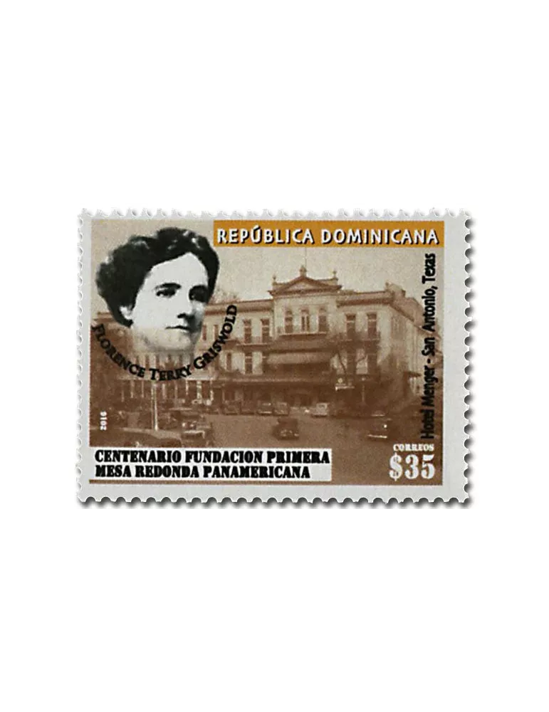 n° 1919 - Timbre DOMINICAINE Poste