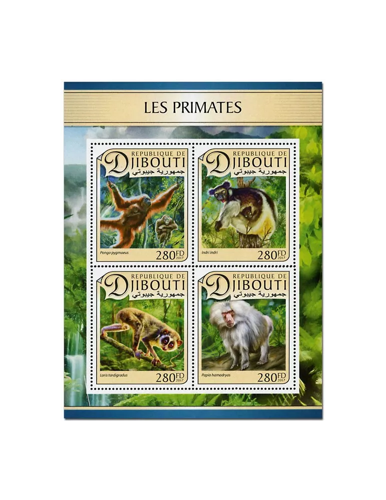 n° 1400 - Timbre DJIBOUTI Poste