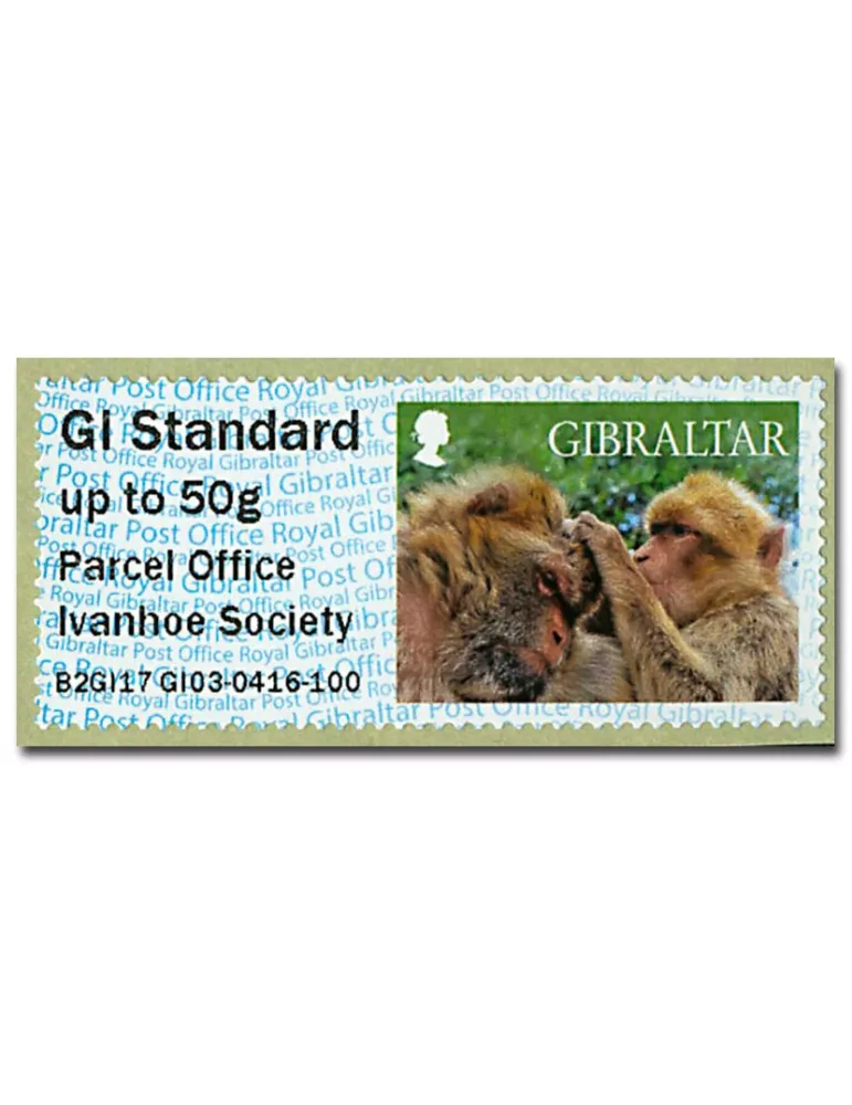 n° 39 - Timbre GIBRALTAR Timbres de distributeurs