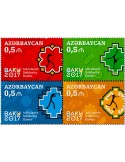 n° 955/958 - Timbre AZERBAIDJAN Poste
