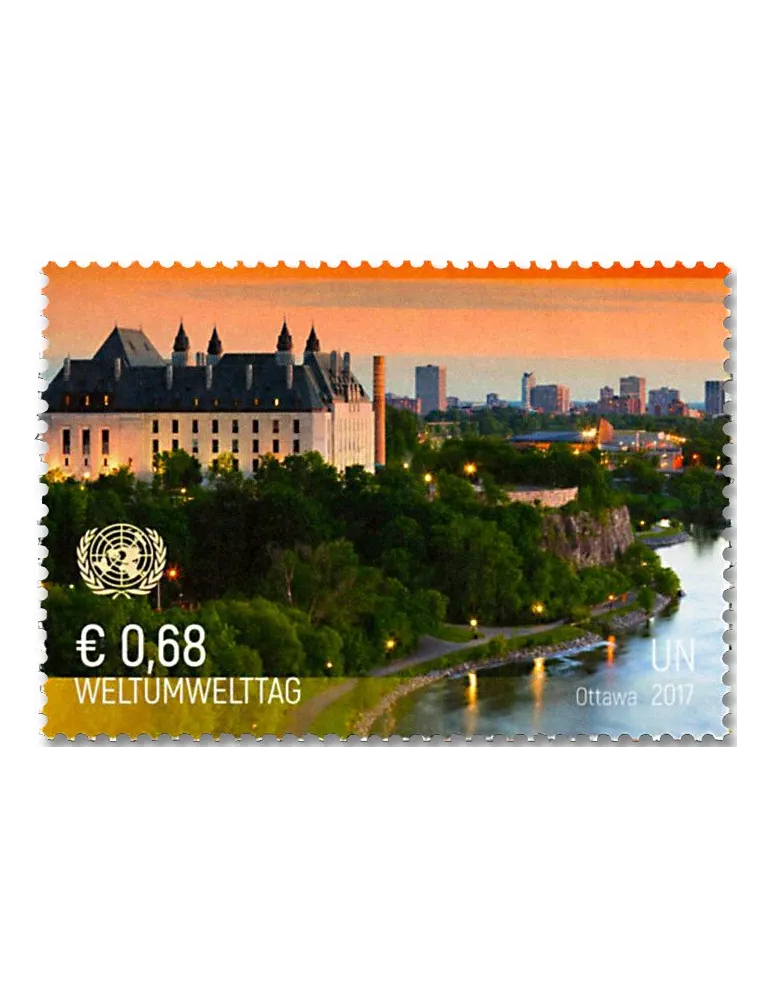 n° 960/961 - Timbre CENTRE INTERNATIONAL DE VIENNE Poste