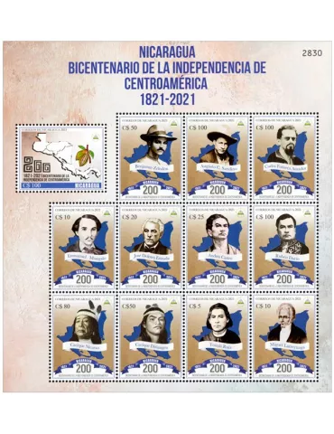 n° 2735/2746 - Timbre NICARAGUA Poste
