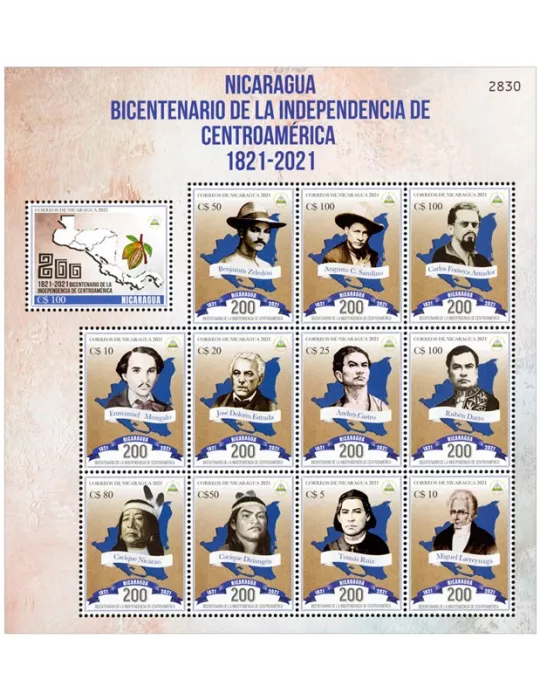 n° 2735/2746 - Timbre NICARAGUA Poste