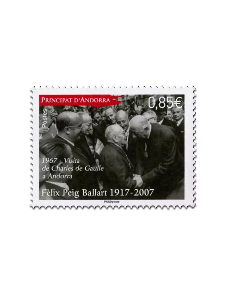 n° 803 - Timbre Andorre Poste