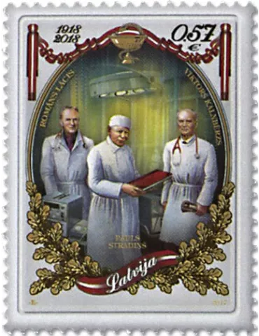 n° 1001/1003 - Timbre LETTONIE Poste 2