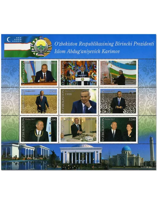 n° 1039/1047 - Timbre OUZBEKISTAN Poste